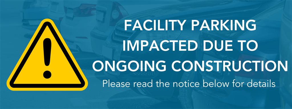 parking image with text: please read parking notice below