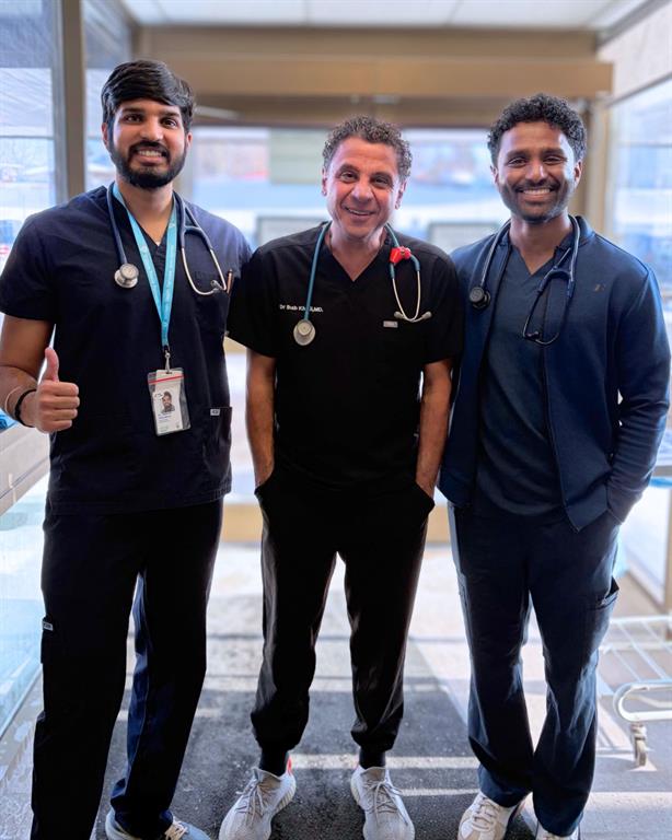 Samrat Choudhury, Duva Karunkaran and Dr Ihab Khalil